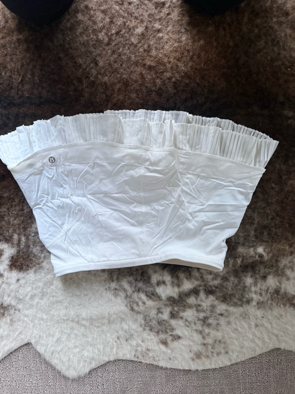 lululemon athletica White Pleated Waistband Skirt